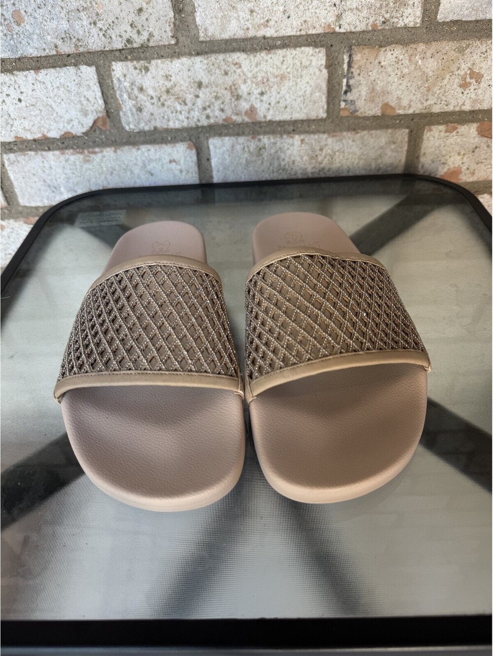 Brunello Cucinnelli Sandal (Flat) Gold/Beige Size Eu 40